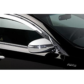 Putco Exterior Mirror Cover Driver And Passenger Side Silver ABS Plastic Set Of 2 - 401723