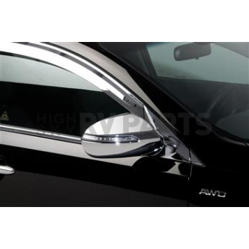Putco Exterior Mirror Cover Driver And Passenger Side Silver ABS Plastic Set Of 2 - 401723