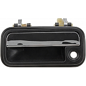 Help! By Dorman Exterior Door Handle - Plastic Black With Silver Handle Single - 77382