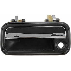 Help! By Dorman Exterior Door Handle - Plastic Black With Silver Handle Single - 77382