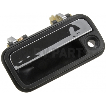 Help! By Dorman Exterior Door Handle - Plastic Black With Silver Handle Single - 77382-2
