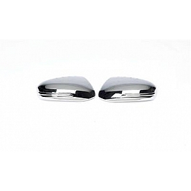 Putco Exterior Mirror Cover Driver And Passenger Side Silver ABS Plastic Set Of 2 - 401733