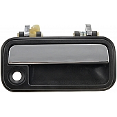 Help! By Dorman Exterior Door Handle - Plastic Black With Silver Handle Single - 77383