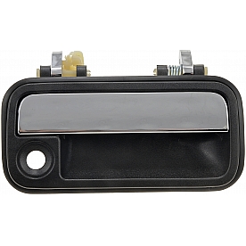 Help! By Dorman Exterior Door Handle - Plastic Black With Silver Handle Single - 77383