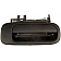 Help! By Dorman Exterior Door Handle - Plastic Black Single - 77401
