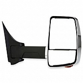Velvac Exterior Mirror 1 Remote And 1 Manual Rectangular Silver Head And Black Arm - 716416