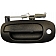 Help! By Dorman Exterior Door Handle - Plastic Black Single - 80177