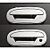All Sales Exterior Door Handle -  Chrome Plated Aluminum Set Of 2 - 501C