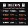 Recon Accessories Emblem - F-250 Super Duty Fenders - 264185WHBK