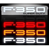 Recon Accessories Emblem - F-350 Super Duty Fenders - 264186CH