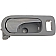 Help! By Dorman Interior Door Handle - Lever Plastic Gray Housing With Silver Lever Single - 81827