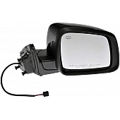 Dorman Exterior Mirror Powered Rectangular Black Single - 9551973