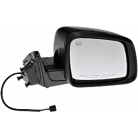 Dorman Exterior Mirror Powered Rectangular Black Single - 9551973