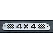 All Sales Center High Mount Stop Light Cover - Silver Polished 4X4 Aluminum - 44008P