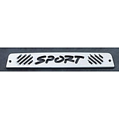 All Sales Center High Mount Stop Light Cover - Silver Polished Sport Aluminum - 44003P