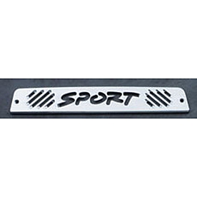 All Sales Center High Mount Stop Light Cover - Silver Polished Sport Aluminum - 44003P