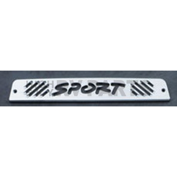 All Sales Center High Mount Stop Light Cover - Silver Polished Sport Aluminum - 44003P