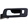 Help! By Dorman Interior Door Handle - Black Housing With Silver Lever Single - 81840