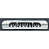 All Sales Center High Mount Stop Light Cover - Silver Polished Flames Aluminum - 43015P