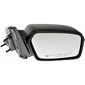 Dorman Exterior Mirror Powered Rectangular Black Single - 9551994