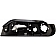 Help! By Dorman Interior Door Handle - Plastic Black Housing With Silver Lever Single - 80376