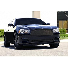 T-Rex Truck Products Grille Insert - Mesh Trapezoid Black Powder Coated Stainless Steel - 51441
