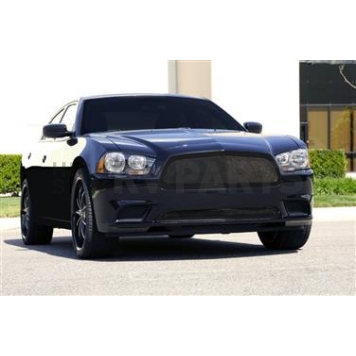 T-Rex Truck Products Grille Insert - Mesh Trapezoid Black Powder Coated Stainless Steel - 51441