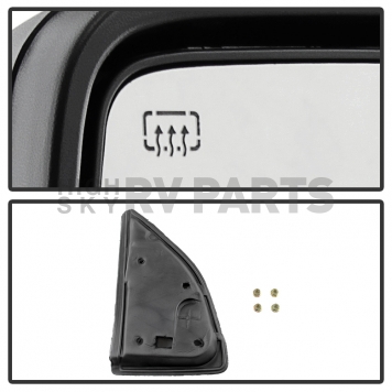 Xtune Exterior Towing Mirror Manual Rectangular Single - 9933141-3