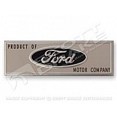 Goodmark Industries Emblem - Product of Ford Motor Company Metal - FM57664
