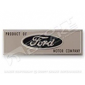 Goodmark Industries Emblem - Product of Ford Motor Company Metal - FM57664