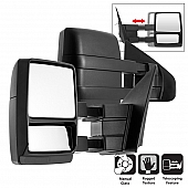 Xtune Exterior Towing Mirror Manual Rectangular Set Of 2 - 9935350