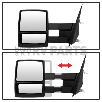 Xtune Exterior Towing Mirror Manual Rectangular Set Of 2 - 9935350-4