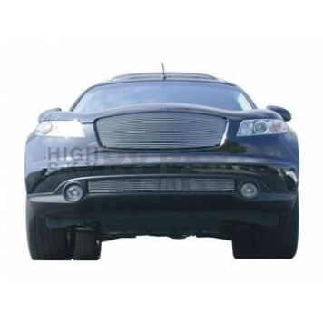 T-Rex Truck Products Grille Insert - Horizontal Bar Rectangular Polished Aluminum - 20792