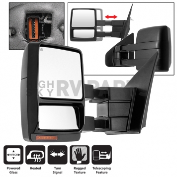 Xtune Exterior Towing Mirror Electric Rectangular Single - 9935367
