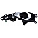 Help! By Dorman Interior Door Handle - Paddle OEM Black Single - 80937