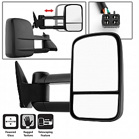 Xtune Exterior Towing Mirror Manual Rectangular Single - 9932885