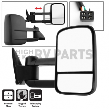Xtune Exterior Towing Mirror Manual Rectangular Single - 9932885