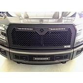 Putco Grille Insert - Black Powder Coated Aluminum Rectangular - 270546B