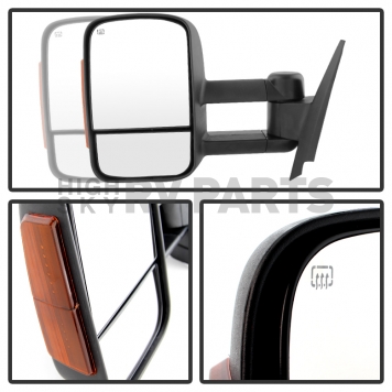 Xtune Exterior Towing Mirror Manual Rectangular Single - 9933042-1