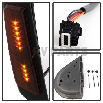 Xtune Exterior Towing Mirror Manual Rectangular Single - 9933042-2