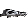 Help! By Dorman Interior Door Handle - Paddle OEM Gray Housing With Silver Lever Single - 80943