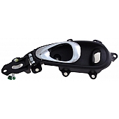 Help! By Dorman Interior Door Handle - Paddle OEM Black Housing With Silver Lever Single - 80945