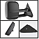 Xtune Exterior Towing Mirror Manual Rectangular Single - 9924880