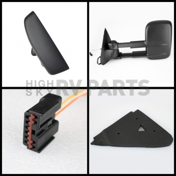 Xtune Exterior Towing Mirror Manual Rectangular Single - 9924897-1