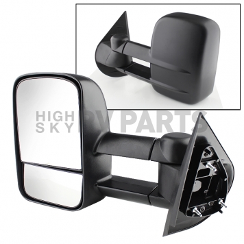 Xtune Exterior Towing Mirror Manual Rectangular Single - 9924996