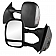 Xtune Exterior Towing Mirror Manual Rectangular Set Of 2 - 9925030