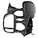 Xtune Exterior Towing Mirror Manual Rectangular Set Of 2 - 9925047