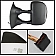 Xtune Exterior Towing Mirror Manual Rectangular Set Of 2 - 9925047