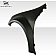 Extreme Dimensions Fender - Fiberglass Black Primered Set Of 2 - 102253