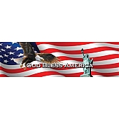 Vantage Point Window Graphics - God Bless America - 010016L